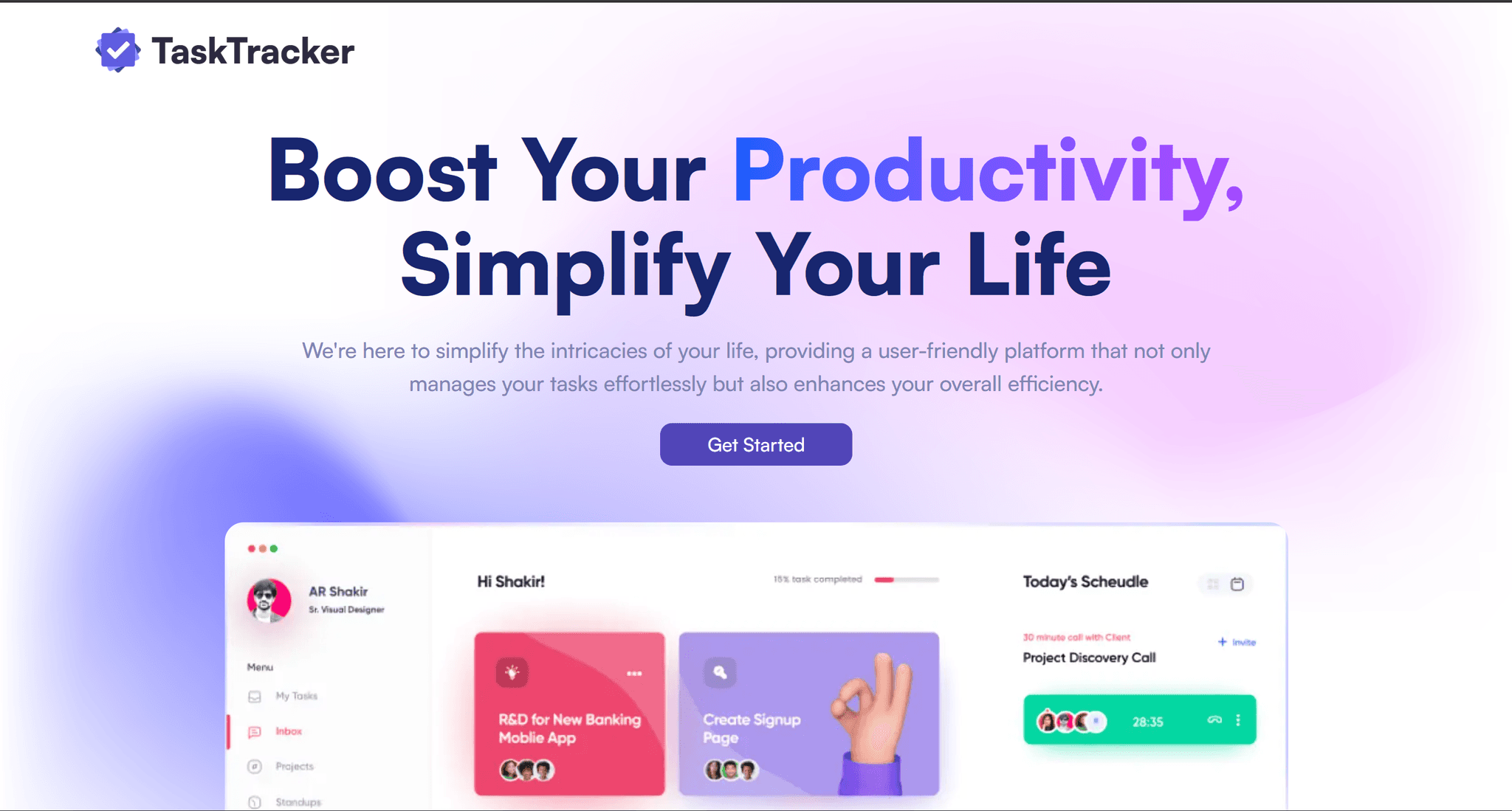 TaskTracker – Productivity Webapp